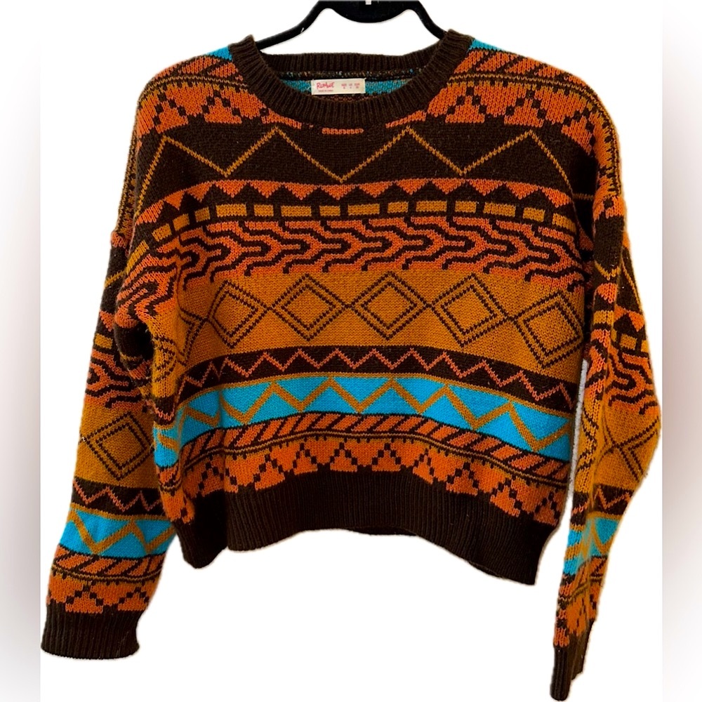🎁 FREE GIFT: ROMWE Vintage Inspired Patterned Pullover Sweater